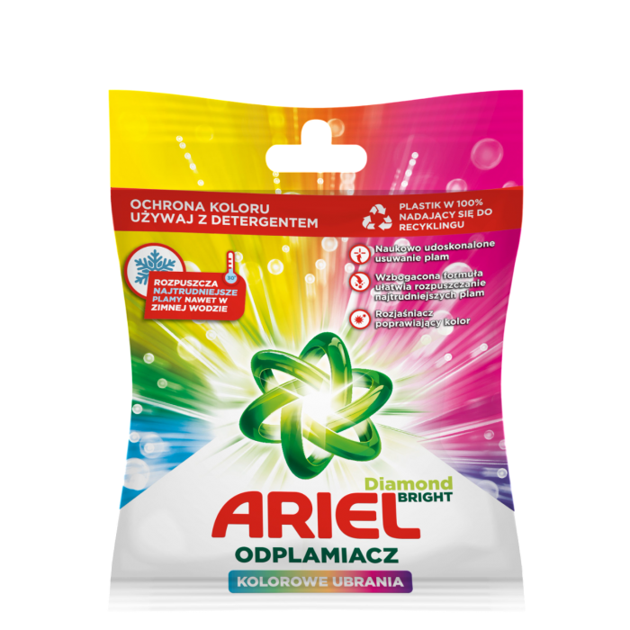 Порошок пятновыводитель Ariel Color Diamond Bright для цветных тканей, 30 г - 